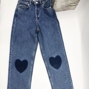 💚 ISO & OTHER STORIES STRAIGHT PATCHED JEANS 💚